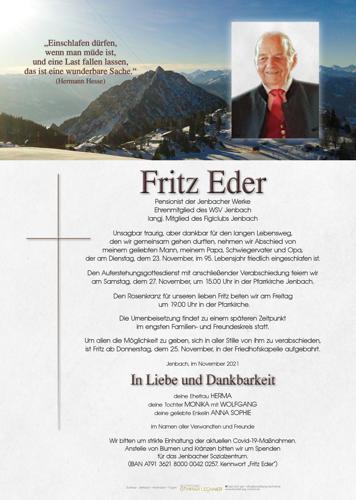 Parte von Friedrich Eder