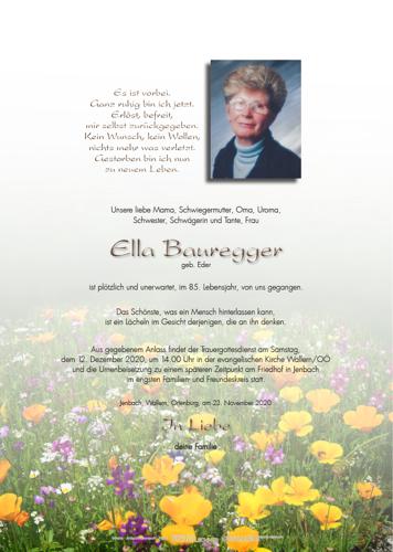 Parte von Elfriede (Ella) Bauregger