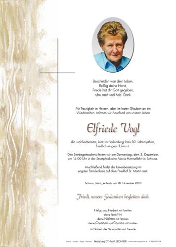 Parte von Elfriede Vogl