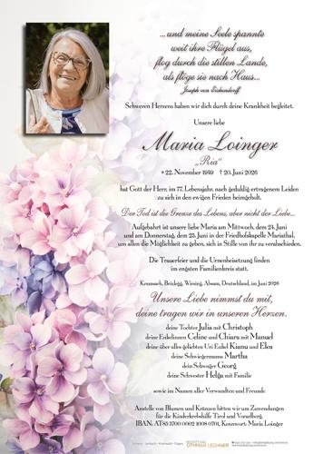Parte von Maria Loinger