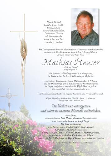 Parte von Mathias Hauser