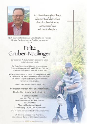 Parte von Fritz Gruber - Nadlinger