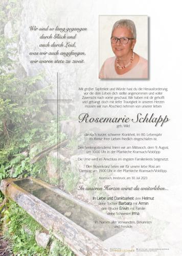 Parte von Rosemarie Schlapp