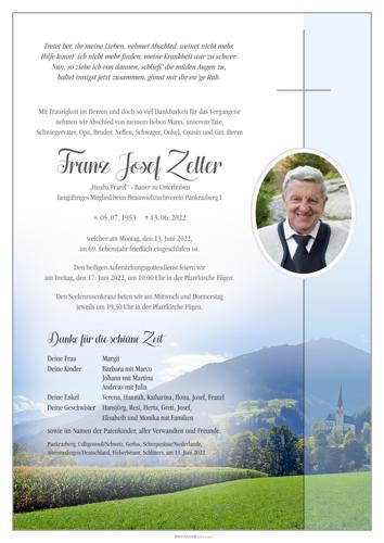 Parte von Franz Zeller