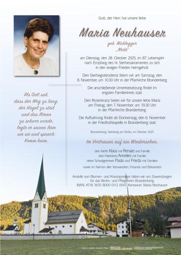 Parte von Maria Neuhauser
