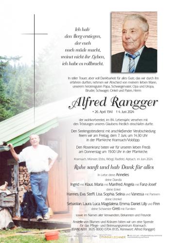 Parte von Alfred Rangger