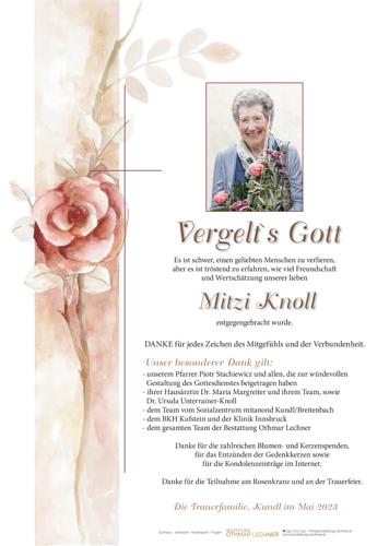 Parte von Mitzi Knoll