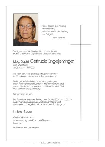 Parte von Gertrude Engeljehringer