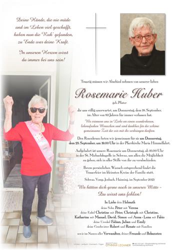 Parte von Huber Rosemarie