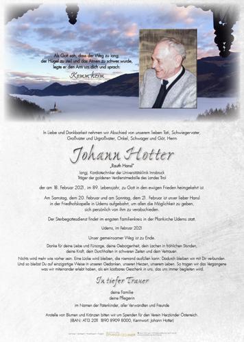 Parte von Johann Hotter