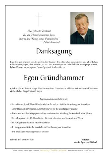 Parte von Egon Gründhammer