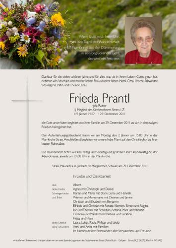 Parte von Frieda Prantl