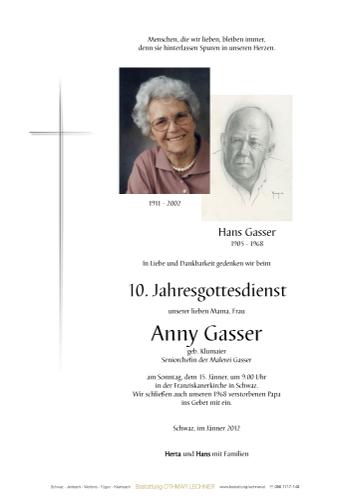 Parte von Anny Gasser