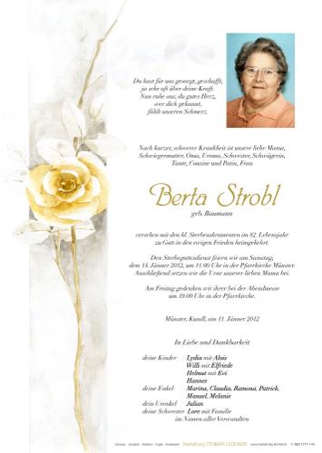 Parte von Berta Strobl