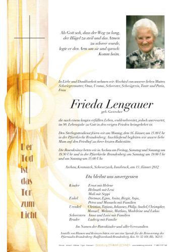 Parte von Frieda Lengauer