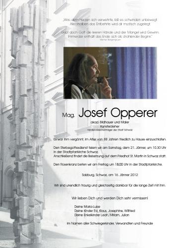 Parte von Josef Opperer