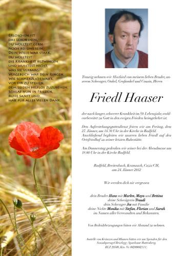 Parte von Friedrich Haaser