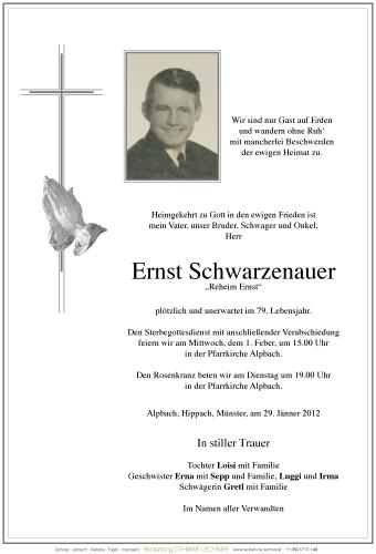 Parte von Ernst Schwarzenauer