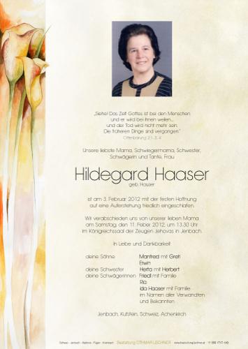 Parte von Hildegard Haaser