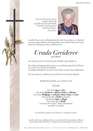 Parte von Ursula Greiderer