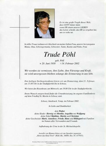 Parte von Trude Pöhl