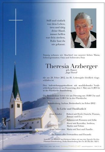 Parte von Theresia Arzberger
