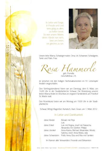 Parte von Rosa Hammerle