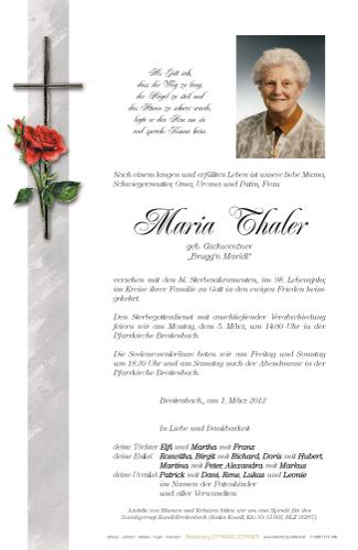 Parte von Maria Thaler