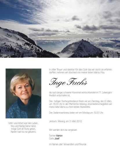 Parte von Ingeborg Fuchs