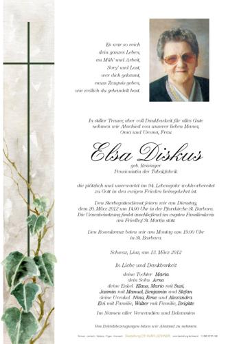 Parte von Elsa Diskus