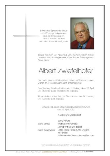 Parte von Albert Zwiefelhofer