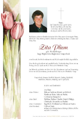 Parte von Zita Pliem