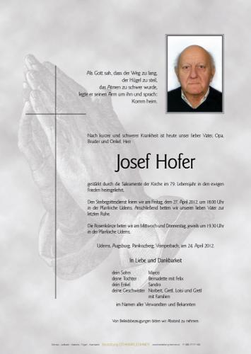 Parte von Josef Hofer