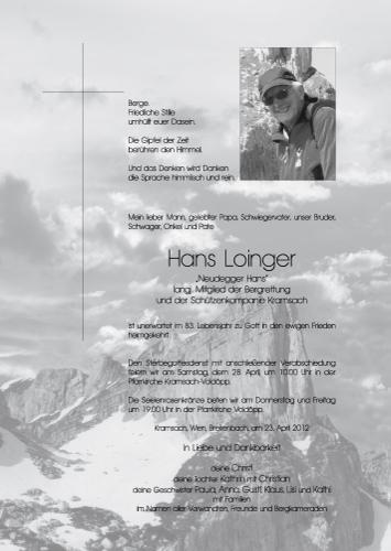 Parte von Johann Loinger