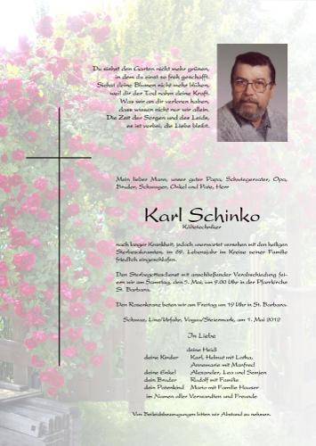 Parte von Karl Schinko
