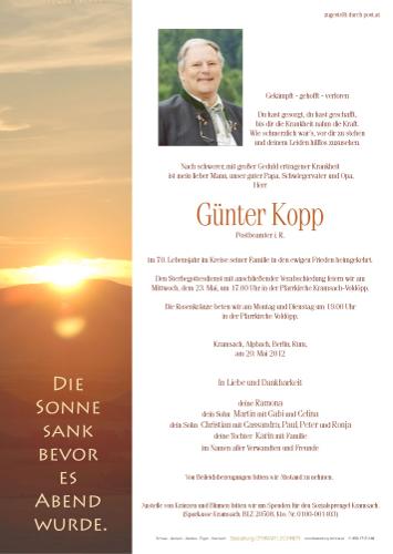 Parte von Günter Kopp