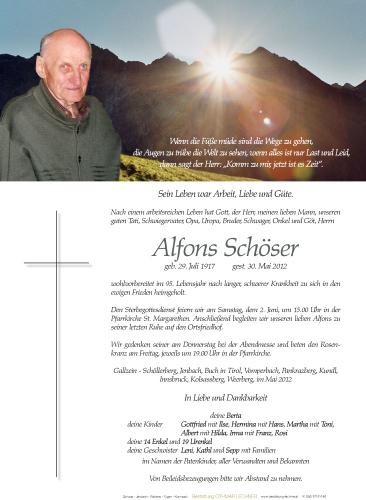 Parte von Alfons Schöser
