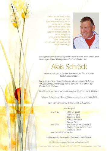 Parte von Alois Schröck