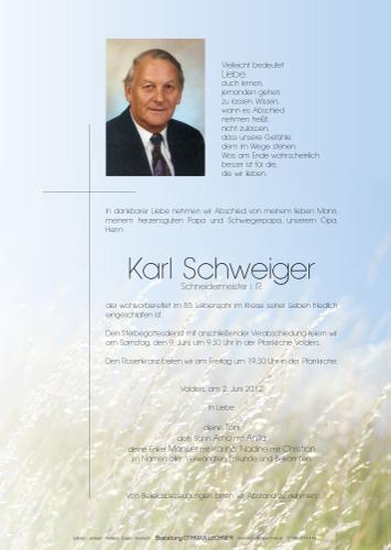 Parte von Karl Schweiger