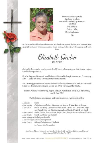 Parte von Elisabeth Gruber