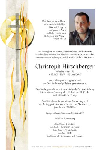 Parte von Christoph Hirschberger