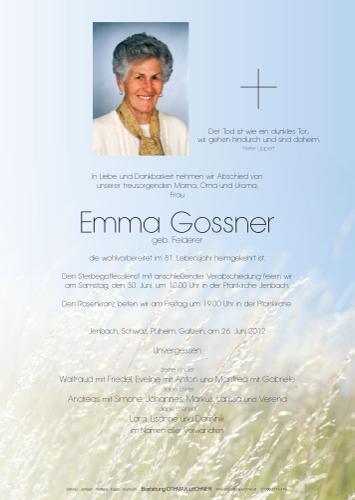 Parte von Emma Gossner