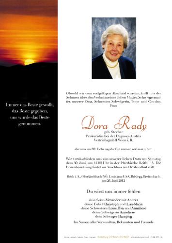 Parte von Dora Rady