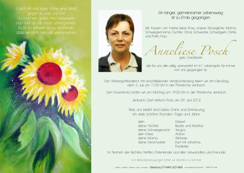 Parte von Anneliese Posch