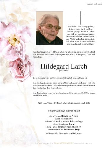 Parte von Hildegard Larch