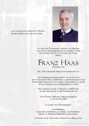 Parte von Franz Haas