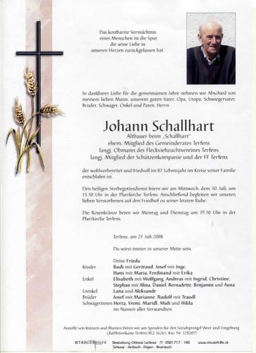 Parte von Johann Schallhart