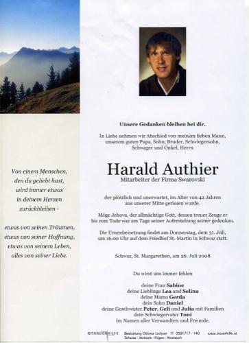 Parte von Harald Authier