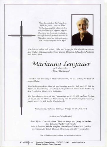 Parte von Marianna Lengauer