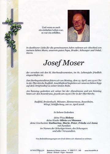 Parte von Josef Moser